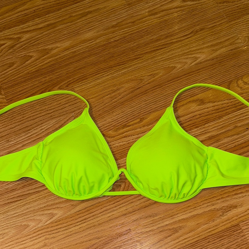 Neon Green Bikini Top